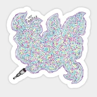 Dream telescope (bright version) Sticker